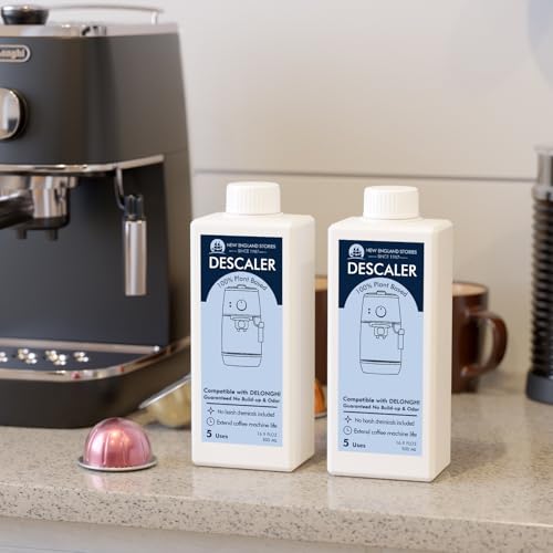 10 Uses DeLonghi Compatible Descaling Solution, Specially Designed to Clean Delonghi Coffee Machines and Maker - 33.8oz Espresso Coffee Maker Cleaner, Coffee Pot Cleaning Limescale Remover - style: Descaling Solution for DeLonghi