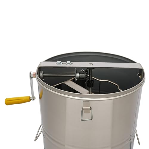 2 Frame Honey Extractor,Stainless Steel Manual Bee Honey Extractor,Beekeeping Equipment for Beekeeping Farms, Food Factories