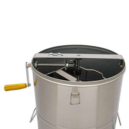 2 Frame Honey Extractor, Stainless Steel Manual Beekeeping Extraction, Honeycomb Drum Spinner, Apiary Centrifuge Equipment, Beekeeping Equipment