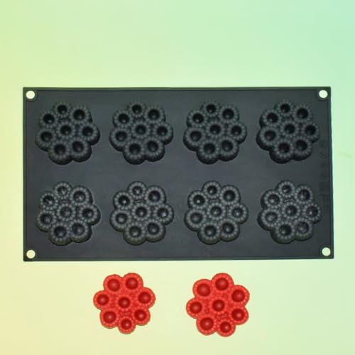 Cake Mold, Silicone Round Raspberry Molds for Mousse Cake, French Dessert, Candy, Soap, Resin Coaster, Non-Stick Baking Pan, Reusable Food Grade Silicone Mould (F_ Raspberry) - size: F_ Raspberry