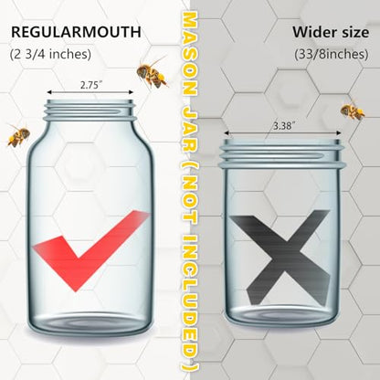 2 Pack Bee Feeder for Mason Jar Bee Watering Station Yellow Silicone Bee Waterer Beekeeping Supplies