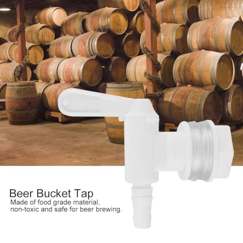 2 Pack Beer Faucet, Bottling Bucket Plastic Spigot Beer Brew Bucket Tap Faucet Replacement Spigot for Home Beer Brewing