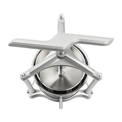 4L/1Gal Fruit Wine Press, Manual Juice Maker for Cider Apple Grape Cheese Herb Honey Olive Oil, Stainless Steel Juicer Press Machine for Kitchen Home Outdoor