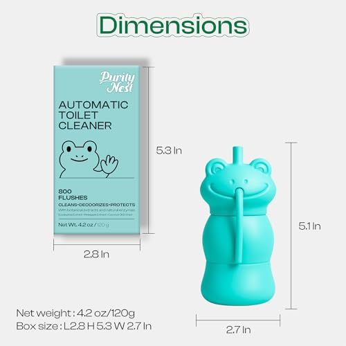 Automatic Toilet Tank Cleaner Bottles, Bowl Freshener & Odor Control | Continuous blue water freshness, daily maintenance, slow-release formula, easy drop-in use
