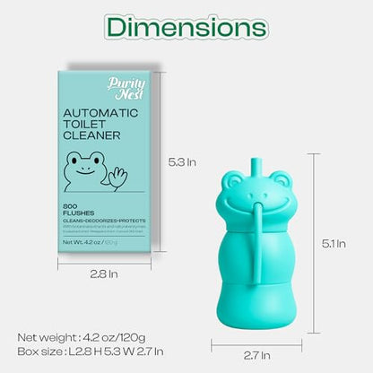 Automatic Toilet Tank Cleaner Bottles, Bowl Freshener & Odor Control | Continuous blue water freshness, daily maintenance, slow-release formula, easy drop-in use