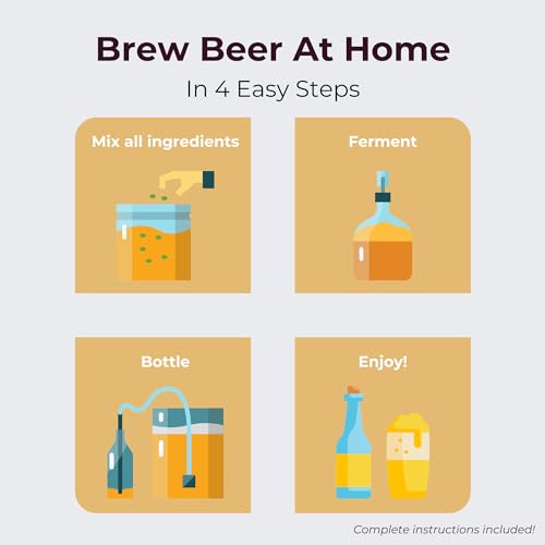 ABC Crafted Series Beer Making Kit | Beer Making Ingredients for Home Brewing | Yields 6 Gallons of Beer | Irish Red Ale - color: Irish Red Ale