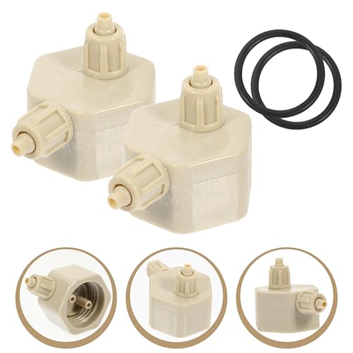 DIY Aquarium CO2 Generator Bottle Caps Portable Reactor Parts 2Pcs Replaceable ABS Material Aquarium Plants System Supplies