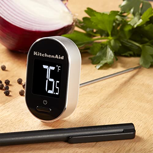 KitchenAid KQ904 Digital Instant Read Kitchen and Food Thermometer, Temperature Range: -40F to 482F, Black - color: Black
