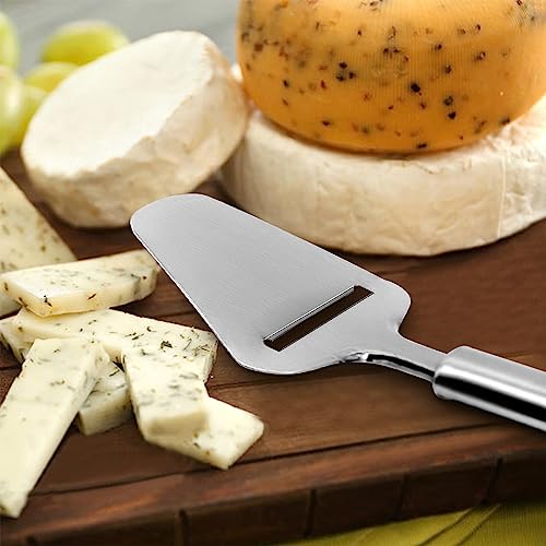 TOPULORS Stainless Steel Cheese Slicer, Heavy Duty Cheese Plane Cutter Shaver Server for Semi-Soft, Semi-Hard & Block Cheese