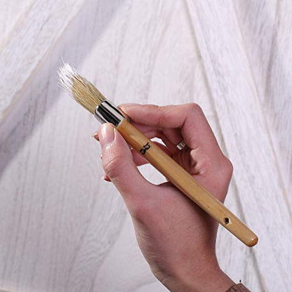 Mr. Pen- Chalk Paint Brush, 0.7 Inch Round Wax Brush for Furniture | Chalk Paint Brushes - size: 0.7 Inch