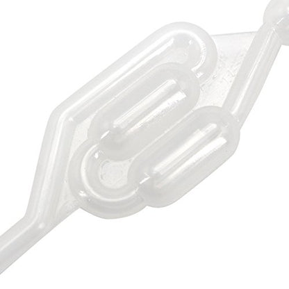 1PC S Shape Twin Bubble Airlock, One Way Exhaust Valve Bubble Airlock Homebrew Fermentation for Wine Beer Making