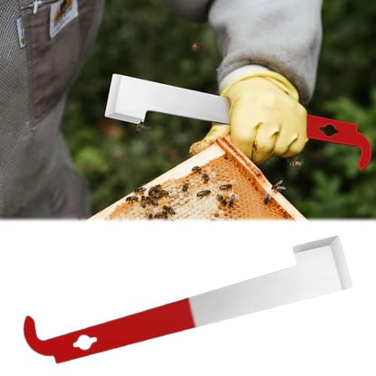 Tenalleys Stainless Steel Beekeeping Hive Tool Frame Lifter and Scraper J Hook Tool (1 Pack) - color: 1 Pack