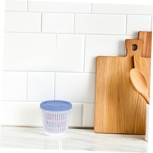 SOLUSTRE Pickle Container Strainer Juice Separator Jar Airtight Pickle Storage Jar for Family