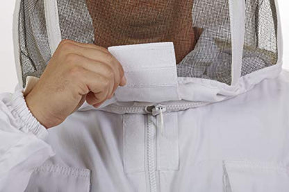 Little Giant® Deluxe Beekeeping Jacket | Protective Bee Suit Jacket with Hood | Easy to Remove and Use - size: X-Large