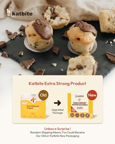 Katbite 4 Inch 400Pcs Parchment Paper Rounds, Round Parchment Paper for Cake Baking, Air Fryer Liners, Freezing, Tortilla Press(2 Pack of 200Pcs) - size: 4inch-400