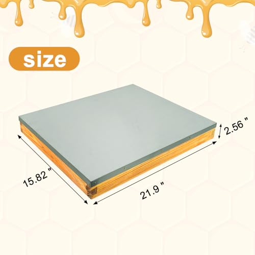 Telescoping Cover 8 Frame Wax Dipped Bee Hive Metal Cover Prevent Rainwater from Seeping Into The Hive 2 Pack - size: 2Pcs 8 Frame