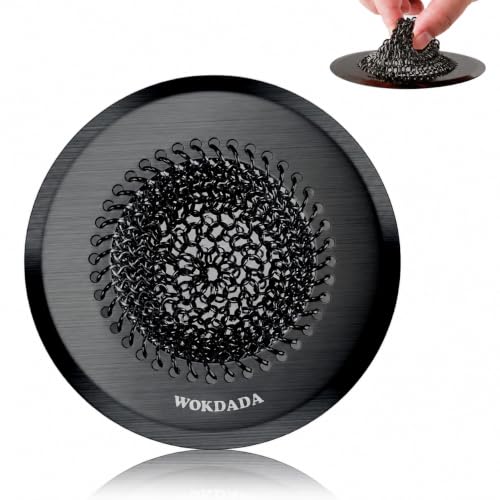 Sink Drain Strainer, Reversible Mesh Sink Strainer with 304 Stainless Steel, Wokdada Revolutionary Anti-Rust Kitchen Sink Drain Strainer for Garbage Disposal Food Catcher (Black) - color: Dark Strainer