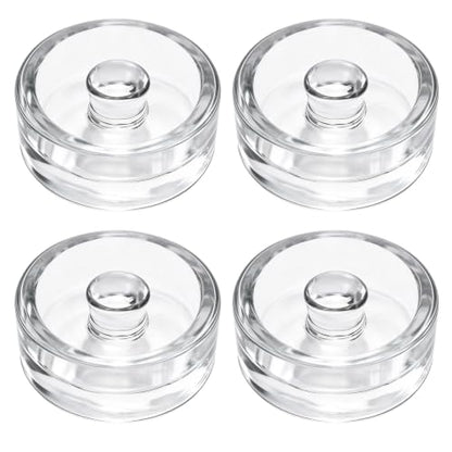 Glass Fermentation Weight with Easy Grip Handle,4 Pack Fermenting Weights for Wide Mouth Mason Jars,Glass Weights for Fermenting,Sauerkraut,Pickles,Kimchi - style: Concave(4 Pcs)