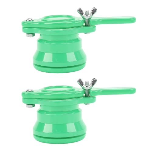 Honey Gate, 2pcs Leak Proof Plastic Extractor Tap Valve for Honey Bucket Beekeeping Equipment (Green) - color: Green