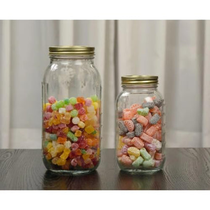 32 oz Mason Jars Regular Mouth Quart Canning Jars with Lids and Rings | 12-Pack, Large Glass Jars, Home Canning, Fermenting