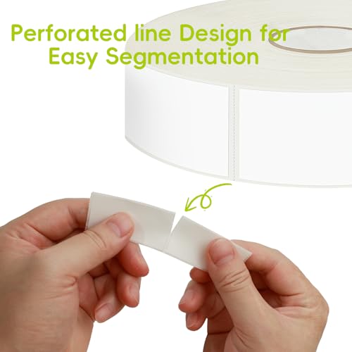 1200 Blank Removable Freezer Labels Water Oil Resistant with Perforation Line for Easy Distribution and Use,Apply Food containers Jars,and Kitchen Pantry Organization (1 "x 2") - size: 1200 Pcs - 1 "x 2"