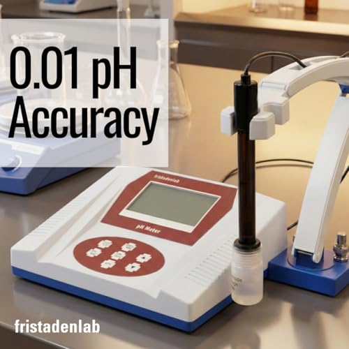 Fristaden Lab Benchtop pH Meter | USA Company | (Upgraded Glass Lab Electrode - 6501) - size: Upgraded Glass Lab Electrode - 6501