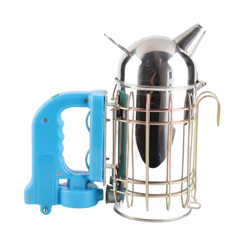 Beehive Smoker Stainless Steel Bee Smoker 25 X 25 Cm with Protective Heat Strong Motor Easy Operation for Beekeeping Honey Collection Beginners and Beekeepers
