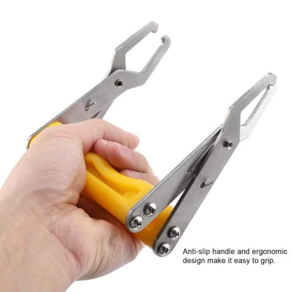 TOPINCN Bee Hive Frame Tool Stainless Steel & Plastic Frame Holder Beekeeping Equipment Beekeeper Supplies Easy Grip