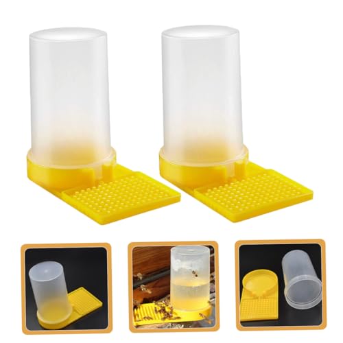 8pcs Bee Feeder Station Bee Feeding Cup Beehive Entrance Feeder Water Hive Tool