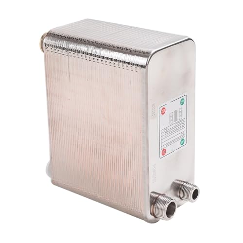 60 Plates Brazed Plate Heat Exchanger Stainless Steel Water Beer Wort Chiller for Home Brewing Beer(4) - size: 4