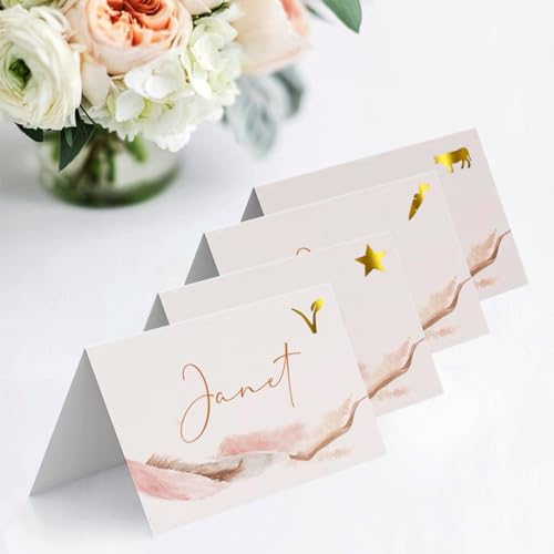 10 Sheets(500 Qty) Meal Stickers,Wedding Food Choice Sticker for Place Cards, Beef, Chicken,Fish (Color Changing Gold) - color: Gold