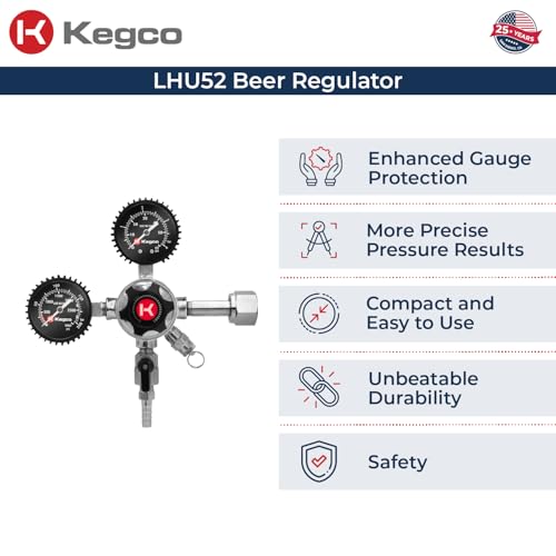 Kegco Elite Series Direct Draw Keg Tap Kit with Red 5 lb. Co2 Tank - color: Elite Series Commercial Grade