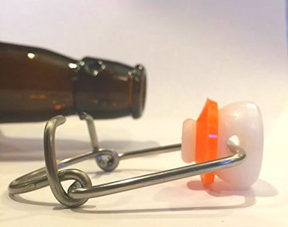 6-pack of Replacement Swing Top Caps with Silicone Seals (For Grolsch Bottles)