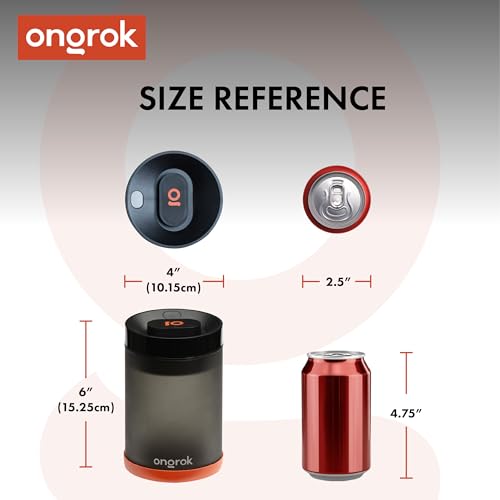 ONGROK Glass Storage Jar with Vacuum Pump Technology, Air Proof Containers to Preserve Smell and Aroma (800ml (2oz)) - size: 800ml (2oz)