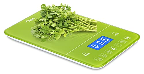 Ozeri Touch III Digital Kitchen Scale with Calorie Counter, 22 lbs (10 kg), Lime Green - color: Lime Green