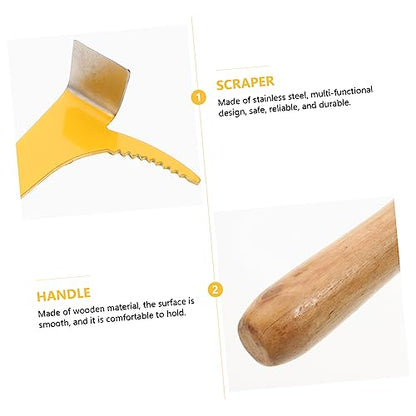 YARNOW 2pcs Beehive Scraper Tool Wooden Handle Beekeeping Lifter Beekeeping Tool