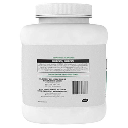 Diversey Glass Cleaner, Unscented, Powder, 4 Lb. Container - size: 64 Ounce (Pack of 1)