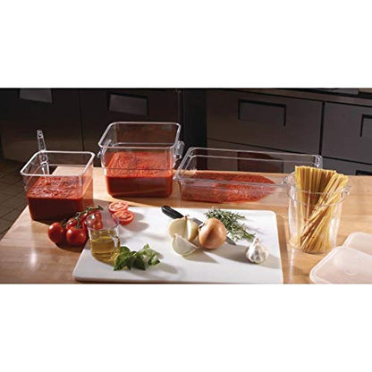 Cambro Food Storage Container - Classic Series Square - 6 QT (Quart) - Commercial Grade for Food Prep (Clear) - size: 6 QT