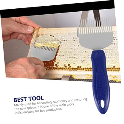 BESPORTBLE Plastic Handle Honey Scraper Tool Honeycomb Uncapping Fork for Beekeper Gifts Bee Keeping Essential