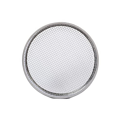 Garden Soil Sifter -10" Sifting Pan-Sieve for Sand Rocks Dirt Compost (1/4”Mesh Screen) - size: 1/4”Mesh screen