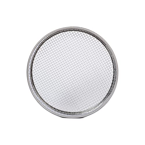 Garden Soil Sifter -10" Sifting Pan-Sieve for Sand Rocks Dirt Compost (1/4”Mesh Screen) - size: 1/4”Mesh screen