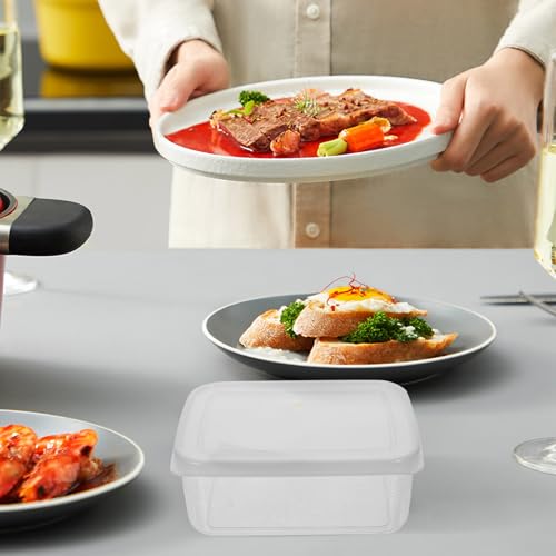 Sealed Cheese Bread Fresh-keeping Box with Lid 1100ml Portable Refrigerator Food Storage Container for Kitchen and Lunch Meal Prep
