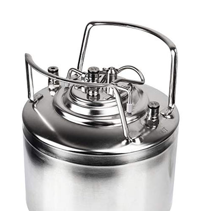 MRbrew All 304 Stainless Steel Corny Keg Pressure Relief Valve, 4 Pcs Ball Lock Keg Lid Pressure Release Valve for Cornelius Keg Homebrew Beer Kegerator Replacement Kit Kegerator Parts