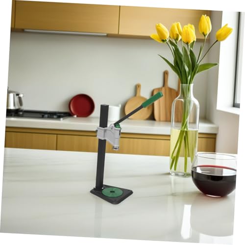 Angoily Manual Tabletop Bottle Capper Tool for Home Brewing and Soda Bottles, Heavy Duty Iron Construction with Adjustable Height for 26mm/29mm Caps, Stable Base and Easy Cleaning,