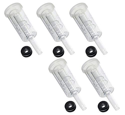 5 PK 3 piece Cylinder Fermentor Airlock w/ Grommet / Air Lock HomeBrew Wine Beer