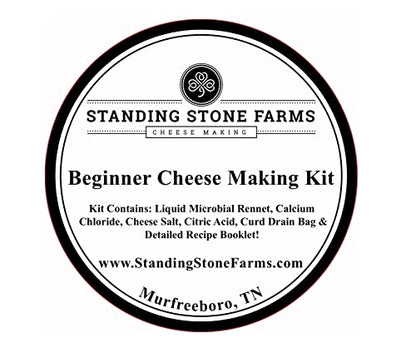 Basic Beginner Cheese Making Kit - Mozzarella, Burrata, Burricota, Chevre, Ricotta, Mascarpone & Butter!