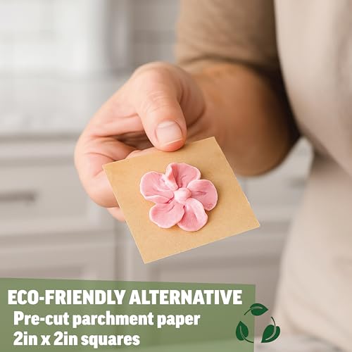 Zenlogy Unbleached Parchment Paper Squares 2x2 (400 Sheets) - Perfect for Storing Freezing Separating Baking Diamond Painting - size: 2x2 - 400 Sheets