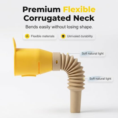 Kitchen Funnel, Silicone Collapsible Funnels for Oil Liquid Transfer, Food Grade (Coffee) - color: Coffee