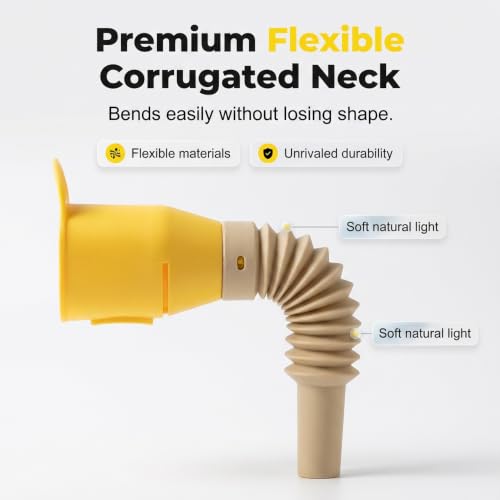 Kitchen Funnel, Silicone Collapsible Funnels for Oil Liquid Transfer, Food Grade (Gray/Coffee/Yellow) - color: Gray/Coffee/Yellow