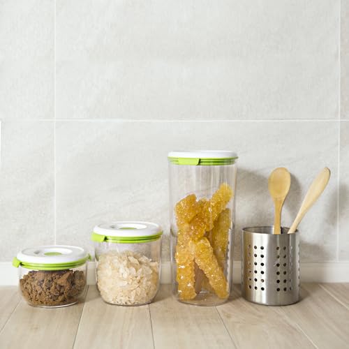 FOSA Food Containers for Vacuum Seal 3 Pack - 28oz Reusable Medium Vacuum Sealer Containers - Food Vacuum Sealer Set (Vacuum Pump Not Included) - size: 28oz × 3